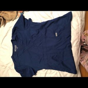 Dark blue scrub top